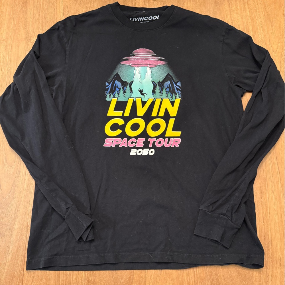 LIVINCOOL Black Space Tour 2050 Long Sleeve Shirt